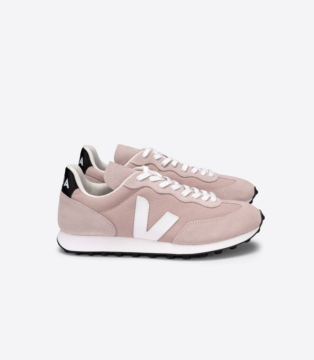 Veja Trainers Womens Pink/White - Rio Branco Ripstop - DRYL-26917